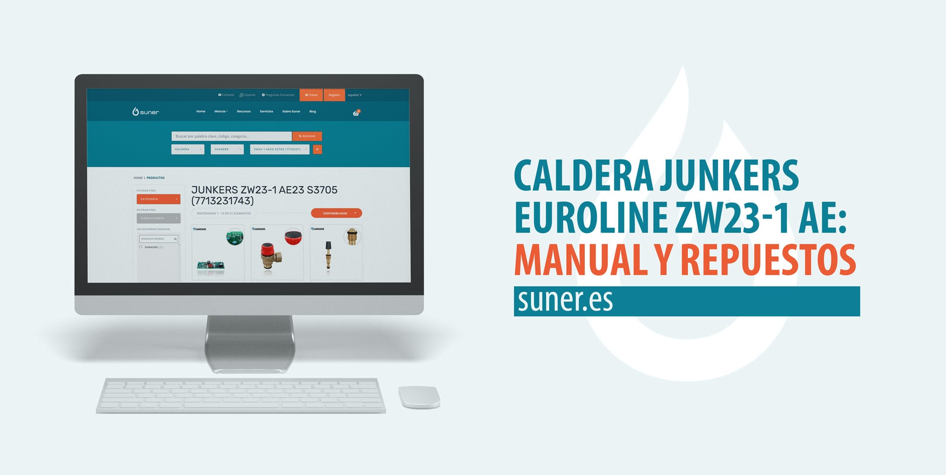 Caldera Junkers Euroline ZW 23-1 AE: Manual y repuestos